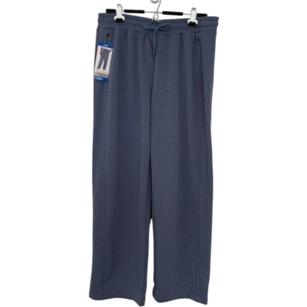 Blue Mondetta Women's Soft Terry Wide Leg Pants